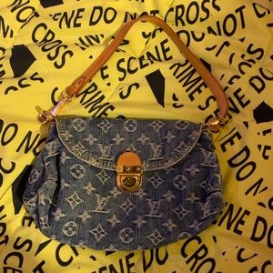 Louis Vuitton Pleaty Denim Mini Bag